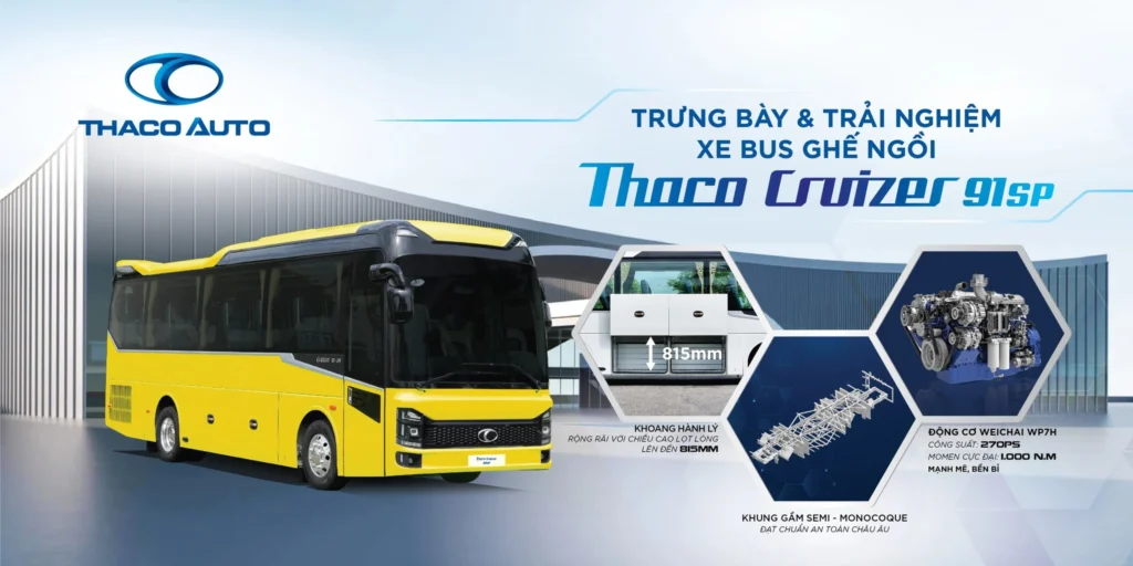 Giới thiệu và trải nghiệm xe bus ghế ngồi THACO Cruizer 91SP thế hệ mới