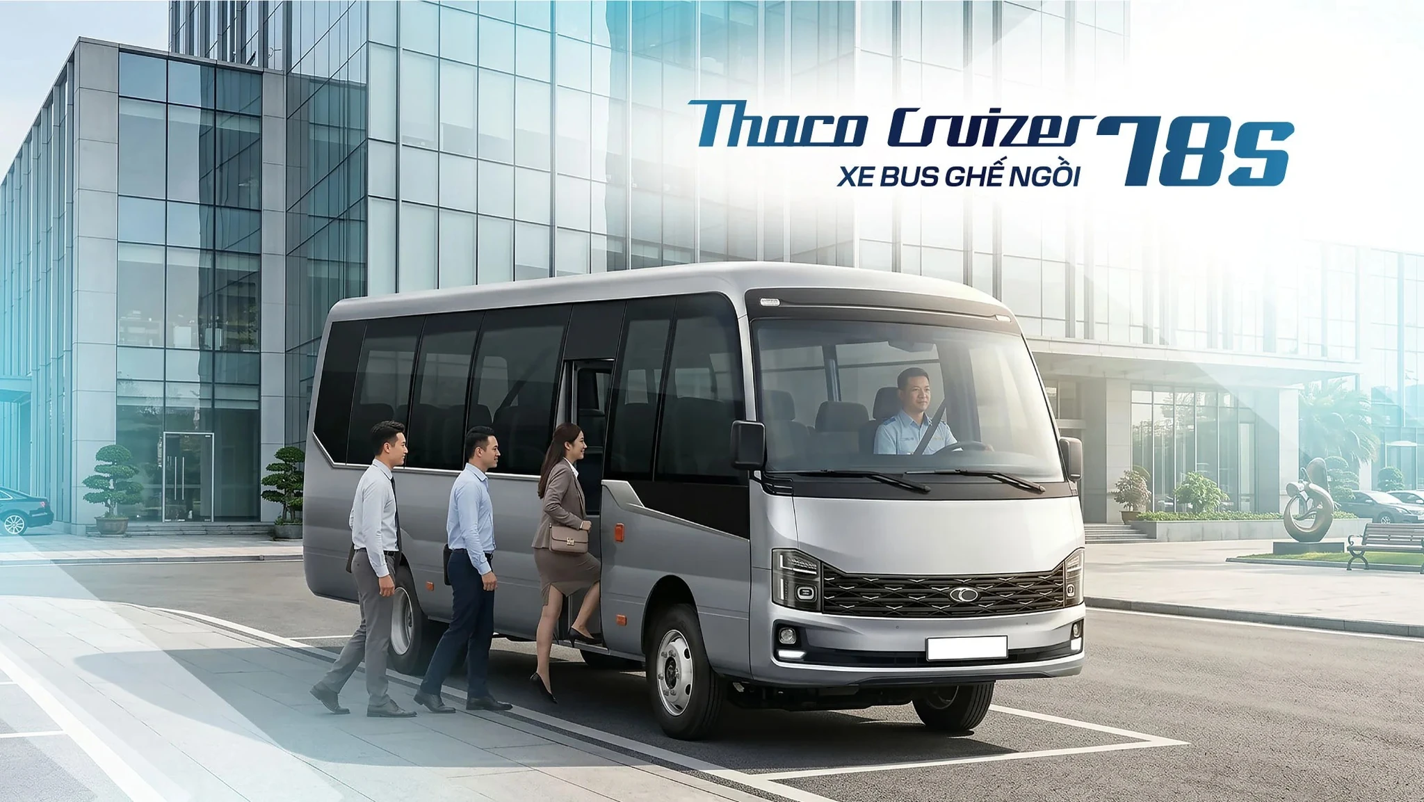 THACO Cruizer 78S: bus 29 chỗ linh hoạt, tối ưu chi phí khai thác