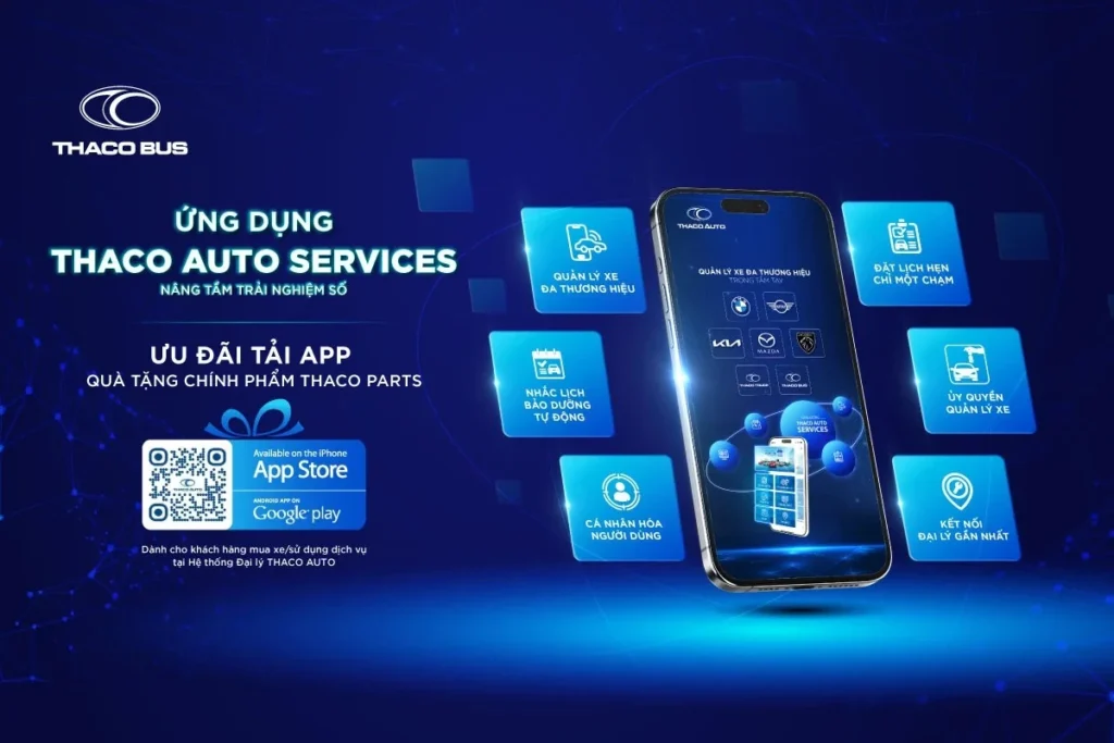 Ứng dụng THACO AUTO Services: trợ lý số cho chủ xe tải, xe bus